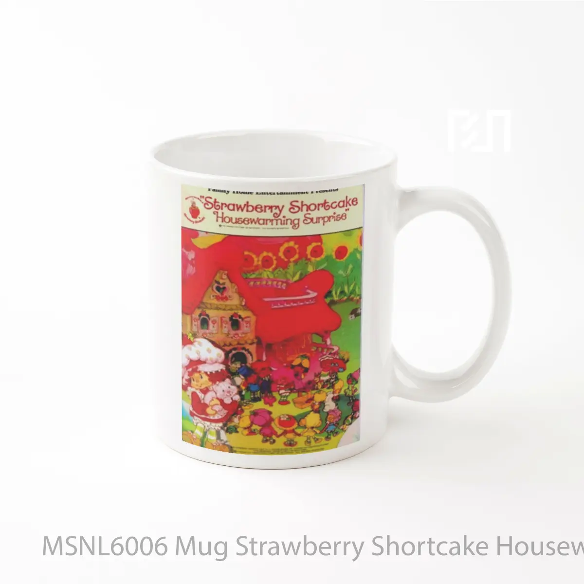 Mug Strawberry Shortcake Housewarming Surprise Gelas Keramik Tema Film MSNL6006