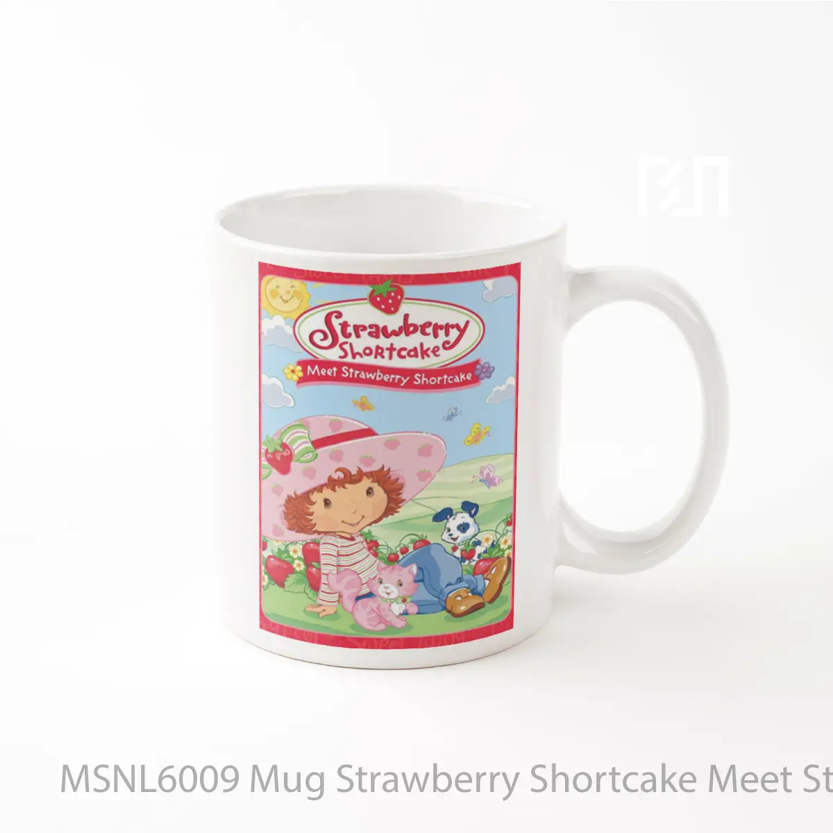Mug Strawberry Shortcake Meet Strawberry Shortcake Gelas Keramik Tema Film MSNL6009