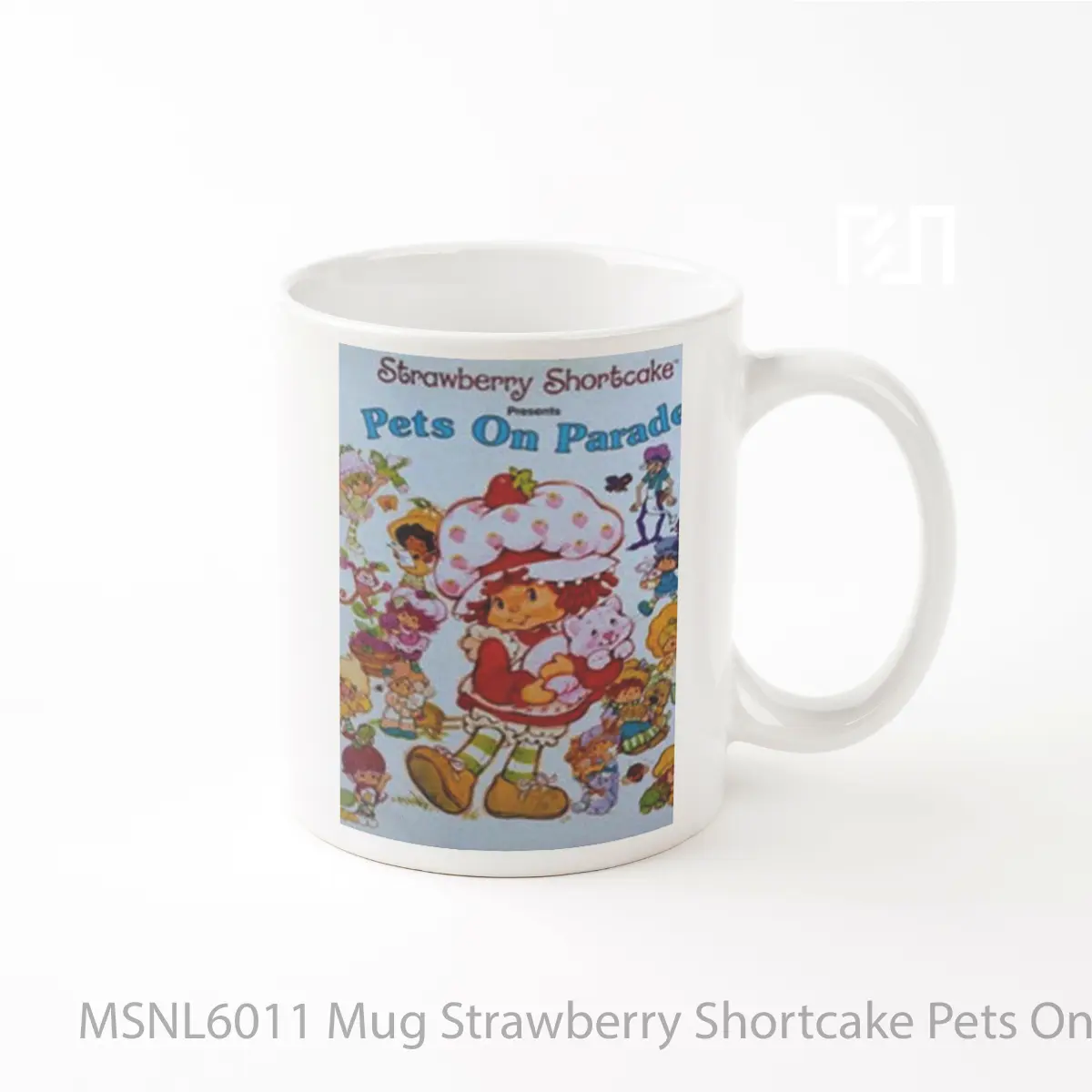 Mug Strawberry Shortcake Pets On Parade Gelas Keramik Tema Film MSNL6011