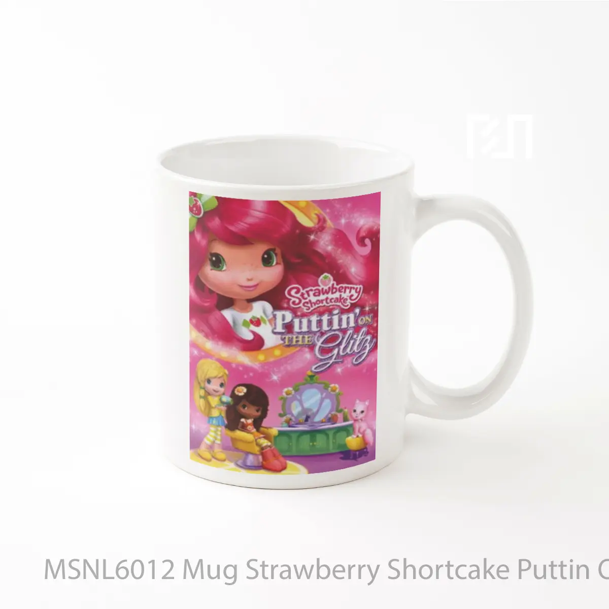 Mug Strawberry Shortcake Puttin On The Glitz Gelas Keramik Tema Film MSNL6012