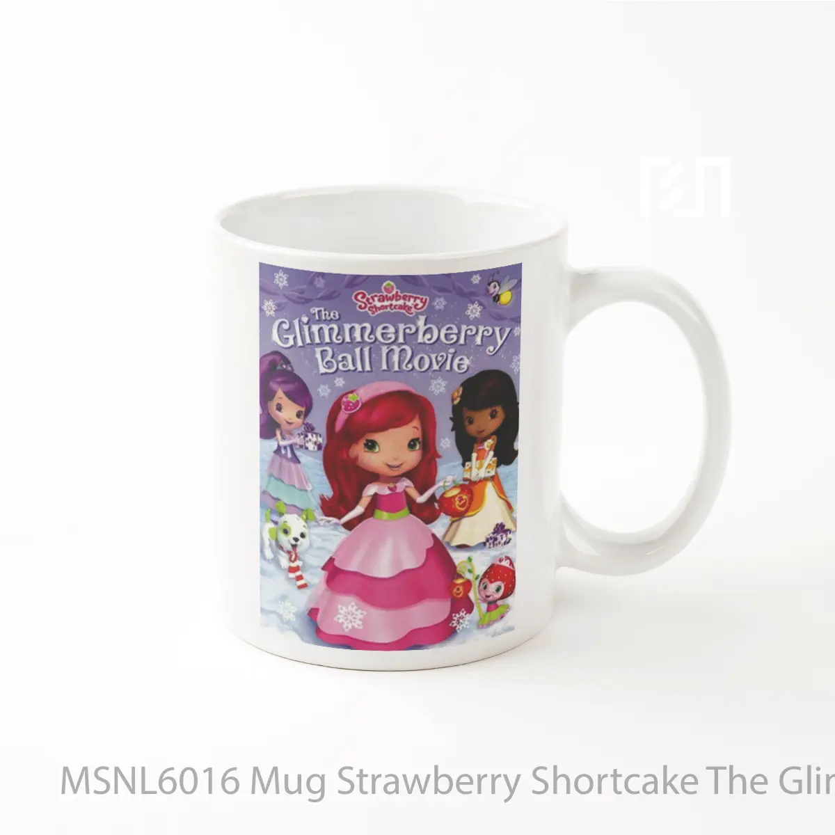 Mug Strawberry Shortcake The Glimmerberry Ball Movie Gelas Keramik Tema Film MSNL6016
