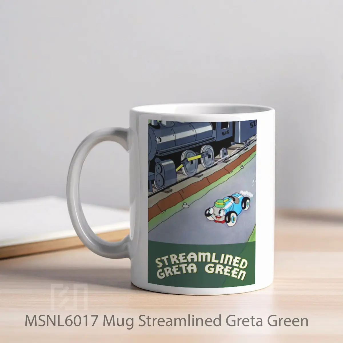 Mug Streamlined Greta Green Gelas Keramik Tema Film MSNL6017 - Tampak Kiri