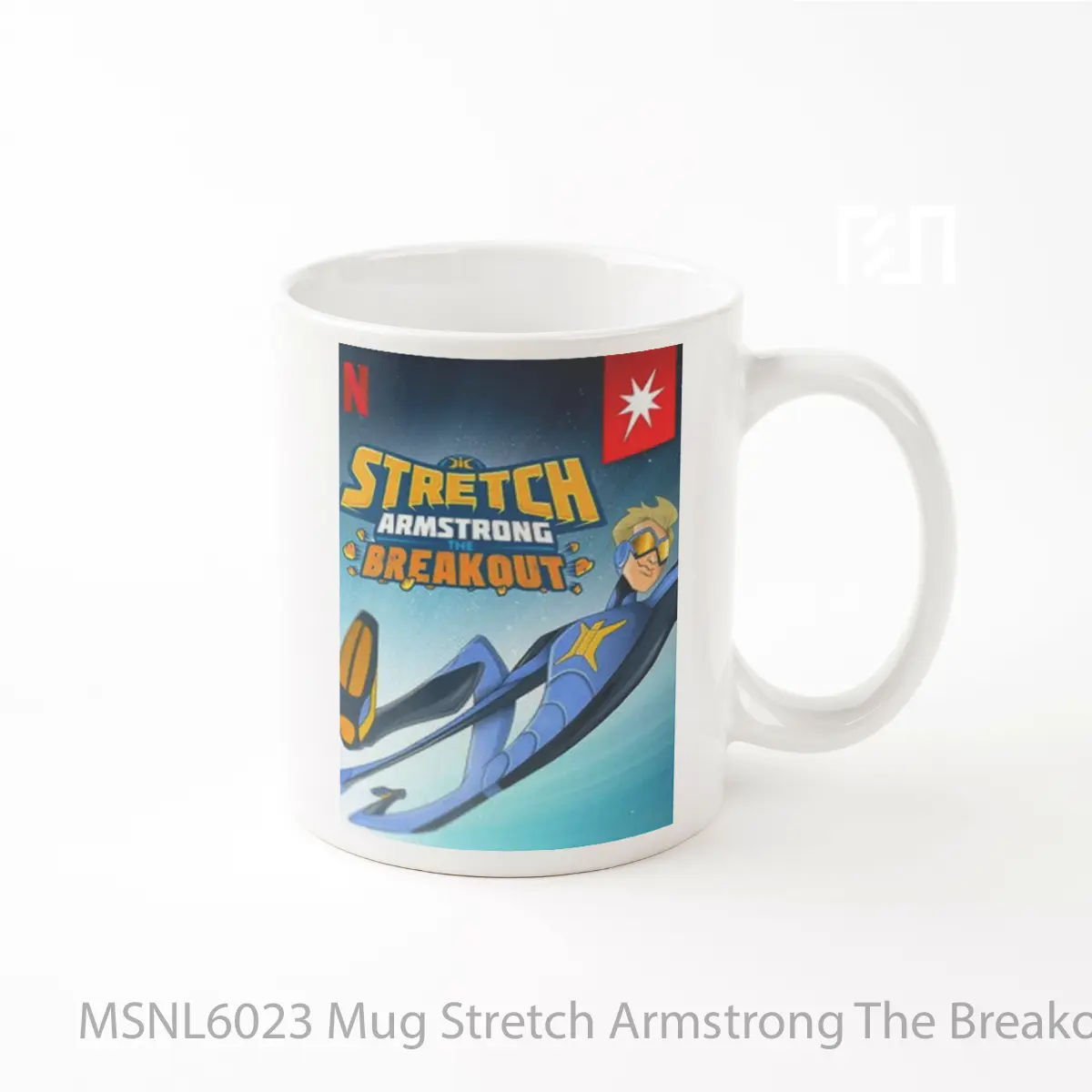 Mug Stretch Armstrong The Breakout Gelas Keramik Tema Film MSNL6023