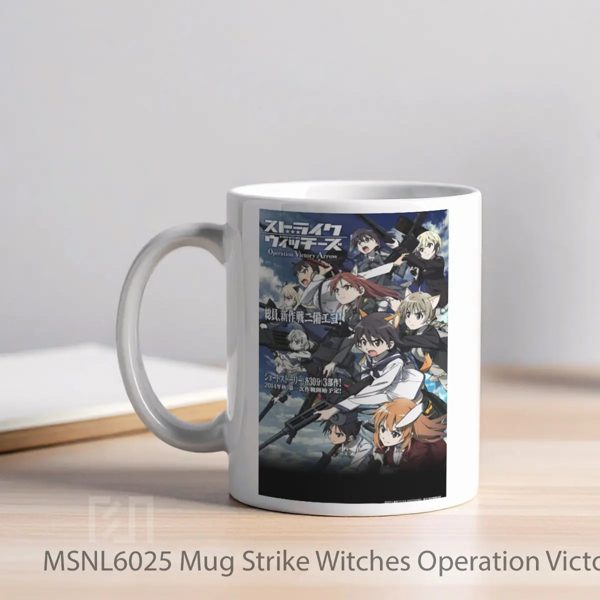 Mug Strike Witches Operation Victory Arrow Vol 1 The Thunder Of Saint Trond Gelas Keramik Tema Film MSNL6025 - Tampak Kiri