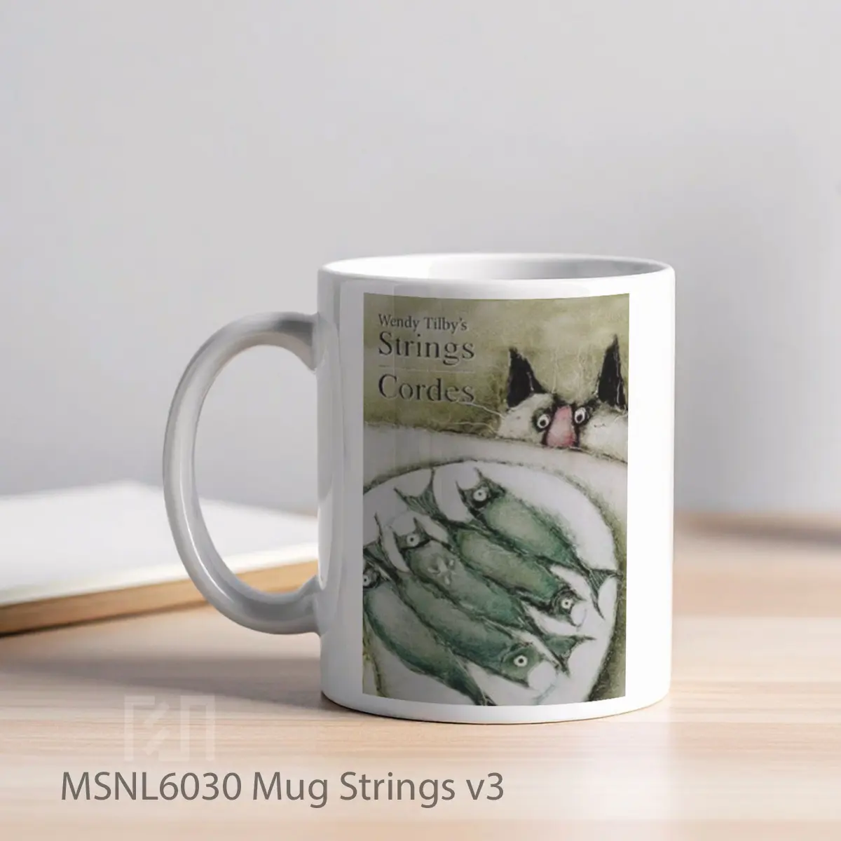Mug Strings V3 Gelas Keramik Tema Film MSNL6030 - Tampak Kiri