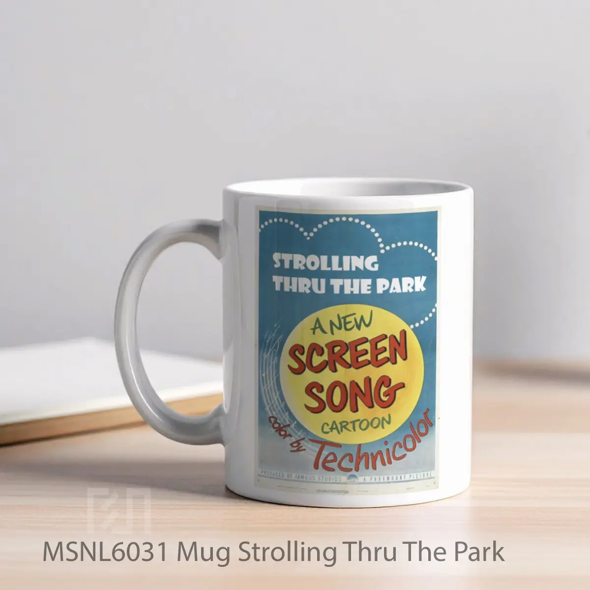 Mug Strolling Thru The Park Gelas Keramik Tema Film MSNL6031 - Tampak Kiri