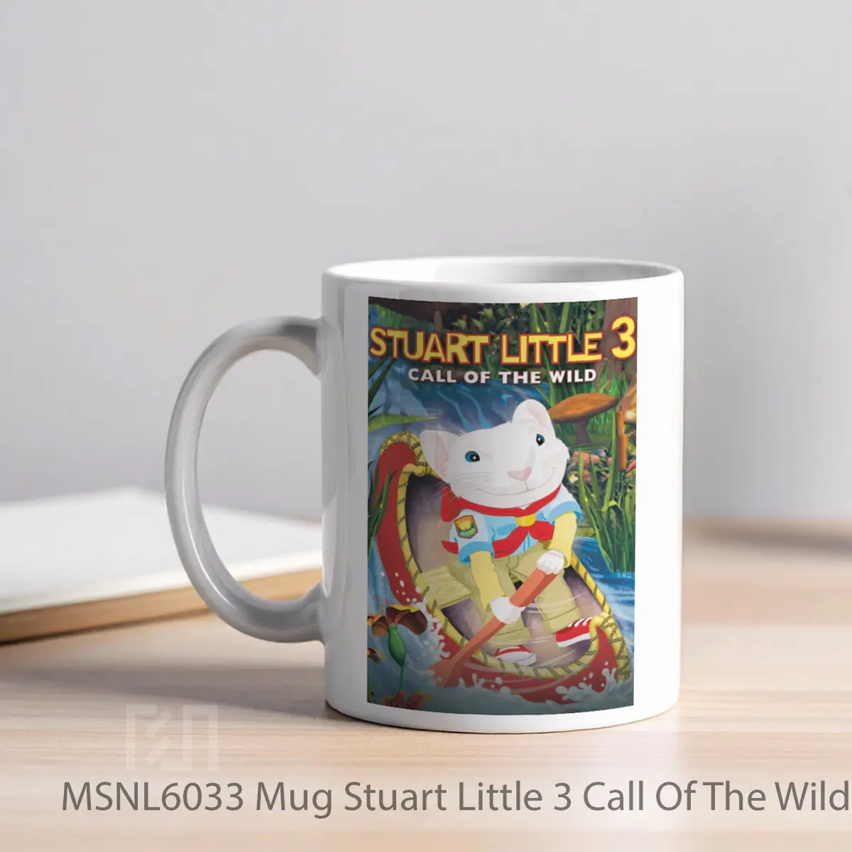 Mug Stuart Little 3 Call Of The Wild Gelas Keramik Tema Film MSNL6033 - Tampak Kiri