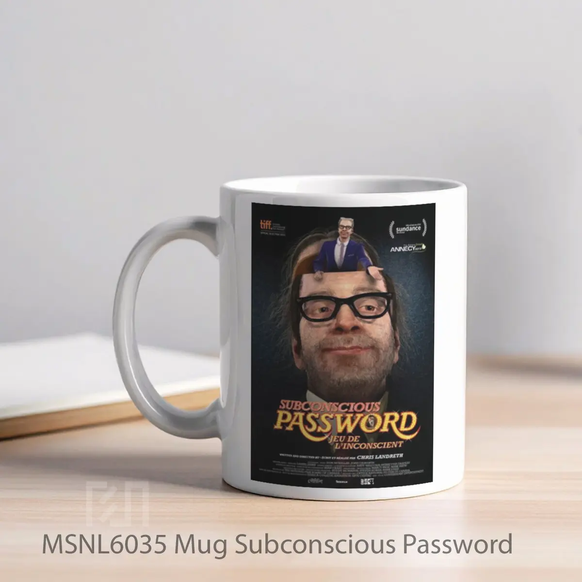 Mug Subconscious Password Gelas Keramik Tema Film MSNL6035 - Tampak Kiri