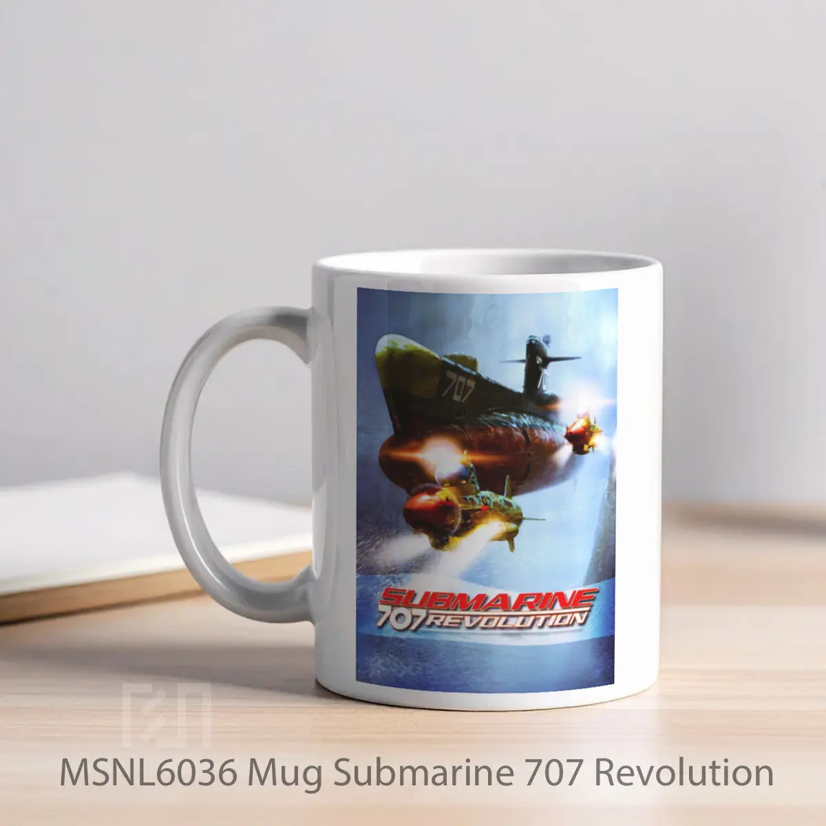 Mug Submarine 707 Revolution Gelas Keramik Tema Film MSNL6036 - Tampak Kiri