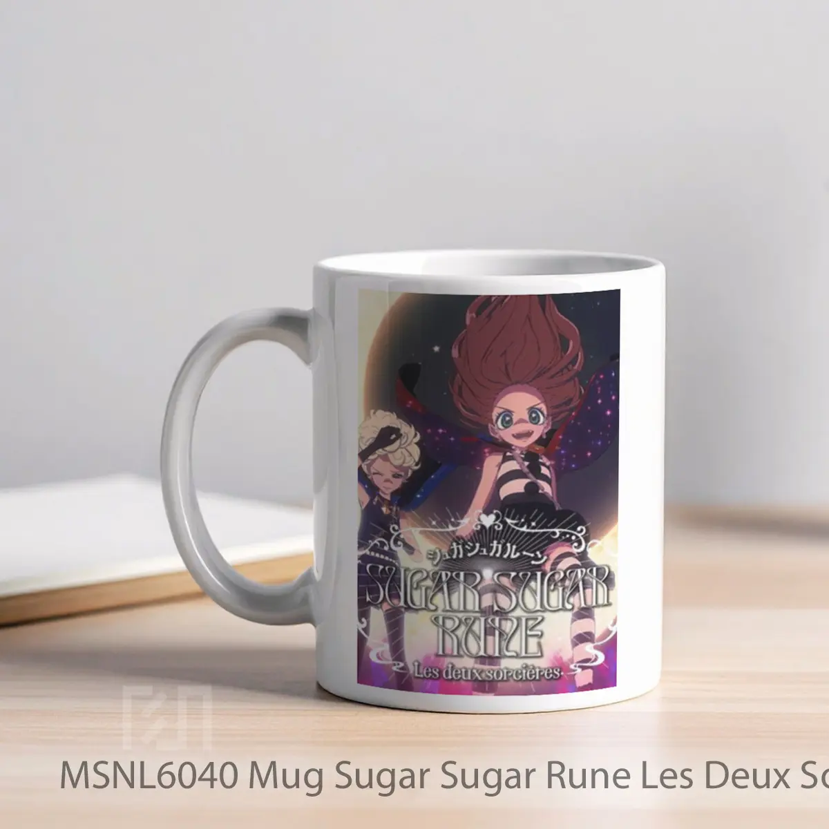 Mug Sugar Sugar Rune Les Deux Sorci Res Gelas Keramik Tema Film MSNL6040 - Tampak Kiri