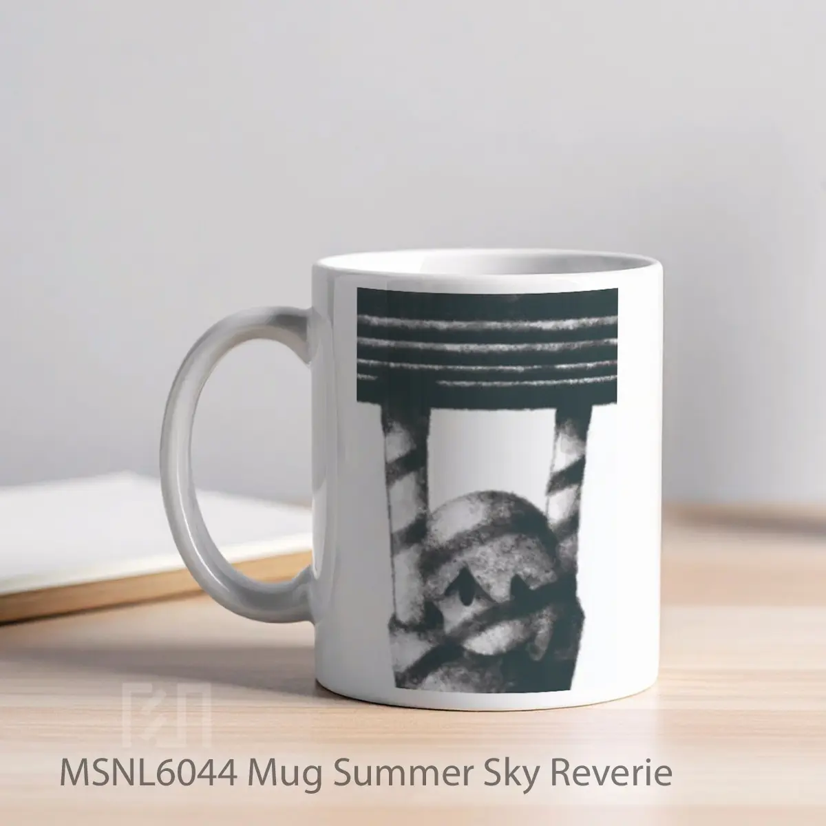 Mug Summer Sky Reverie Gelas Keramik Tema Film MSNL6044 - Tampak Kiri