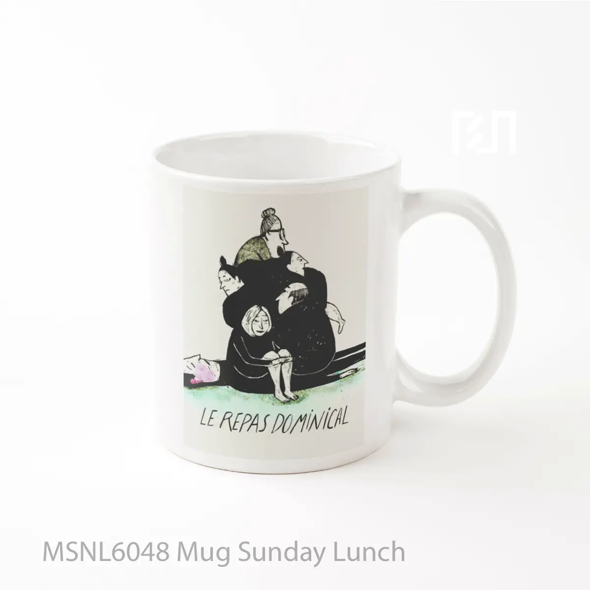 Mug Sunday Lunch Gelas Keramik Tema Film MSNL6048