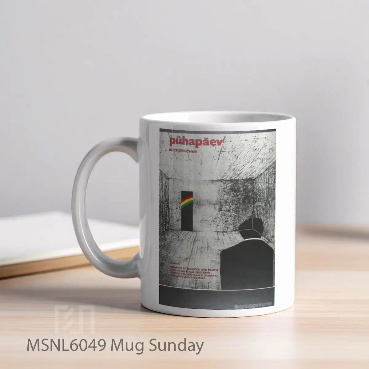Mug Sunday Gelas Keramik Tema Film MSNL6049 - Tampak Kiri