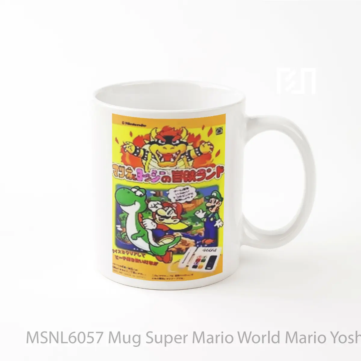 Mug Super Mario World Mario Yoshi S Adventure Land Gelas Keramik Tema Film MSNL6057