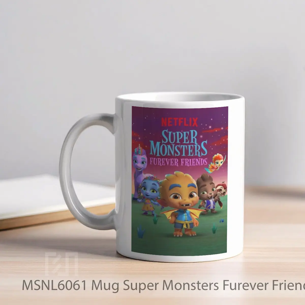 Mug Super Monsters Furever Friends Gelas Keramik Tema Film MSNL6061 - Tampak Kiri