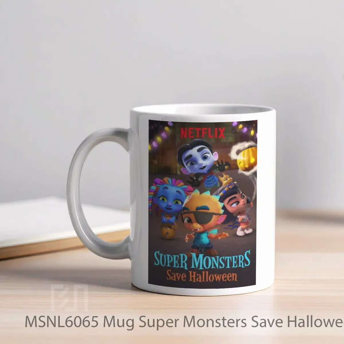 Mug Super Monsters Save Halloween Gelas Keramik Tema Film MSNL6065 - Tampak Kiri