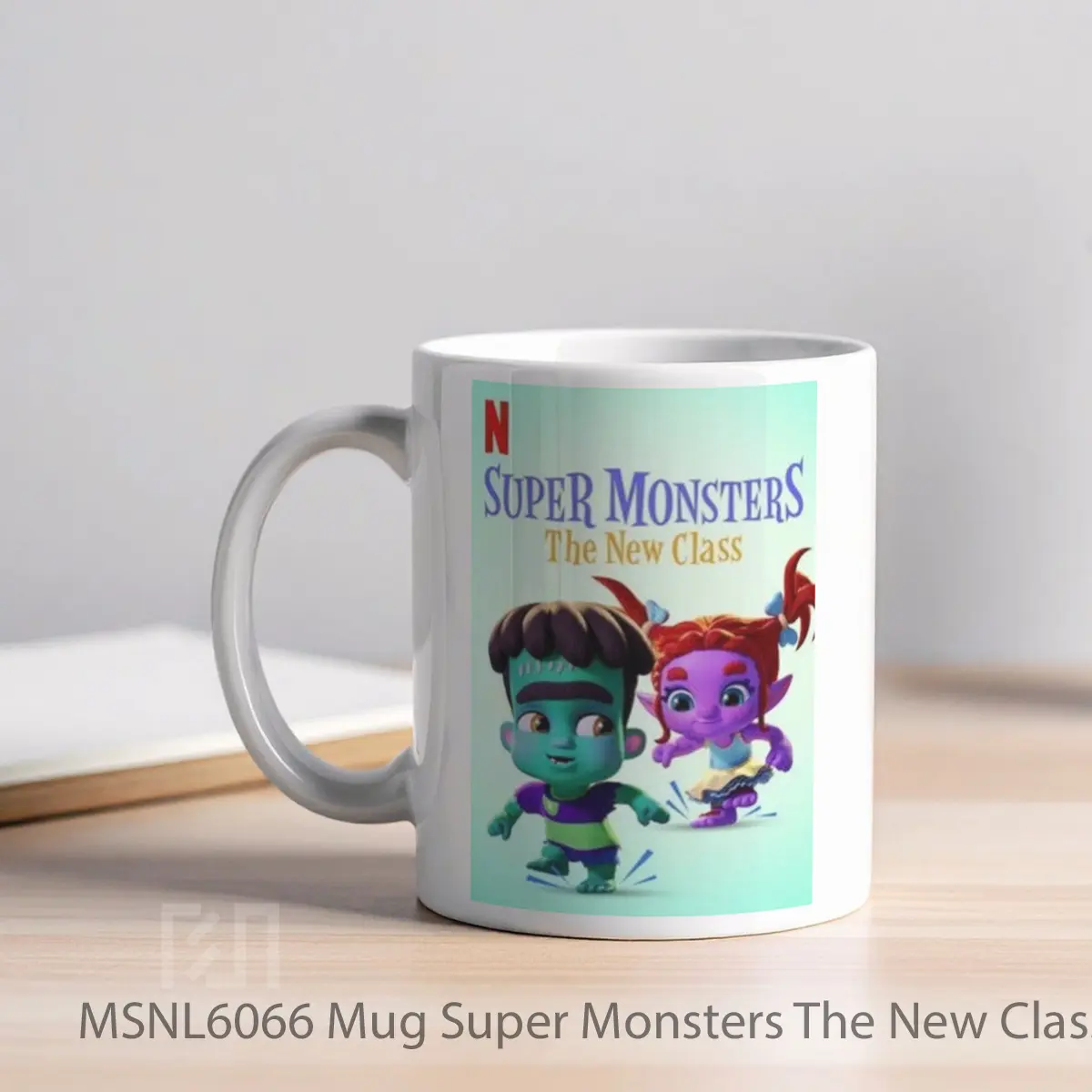 Mug Super Monsters The New Class Gelas Keramik Tema Film MSNL6066 - Tampak Kiri