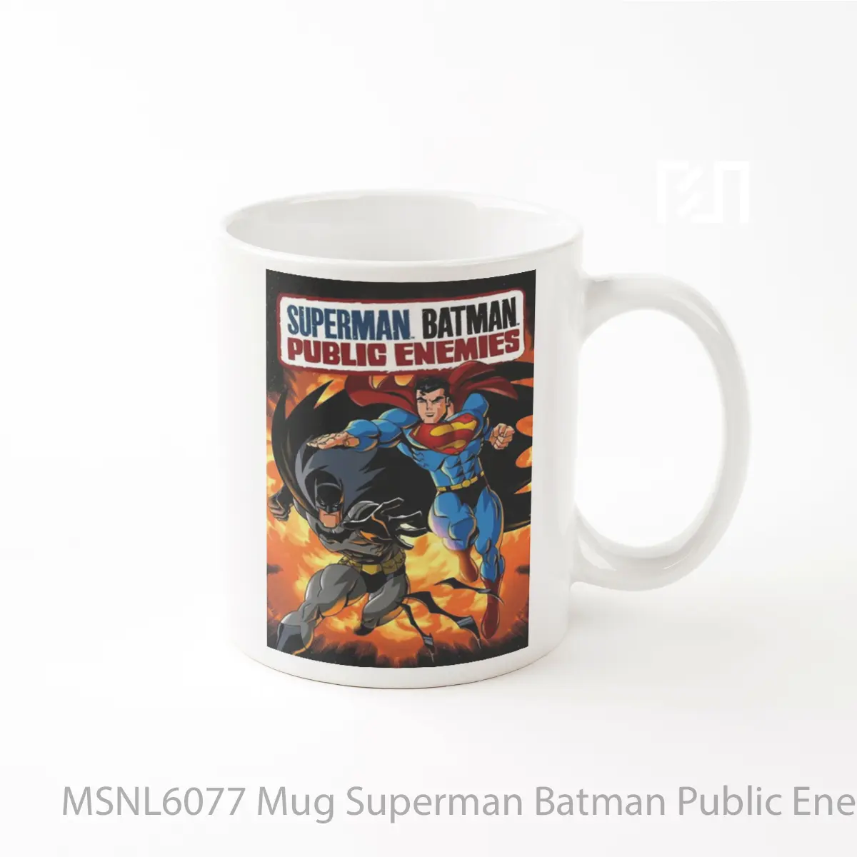 Mug Superman Batman Public Enemies Gelas Keramik Tema Film MSNL6077