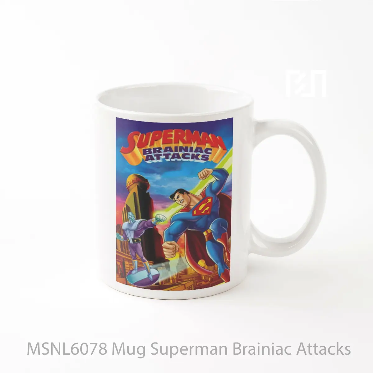 Mug Superman Brainiac Attacks Gelas Keramik Tema Film MSNL6078
