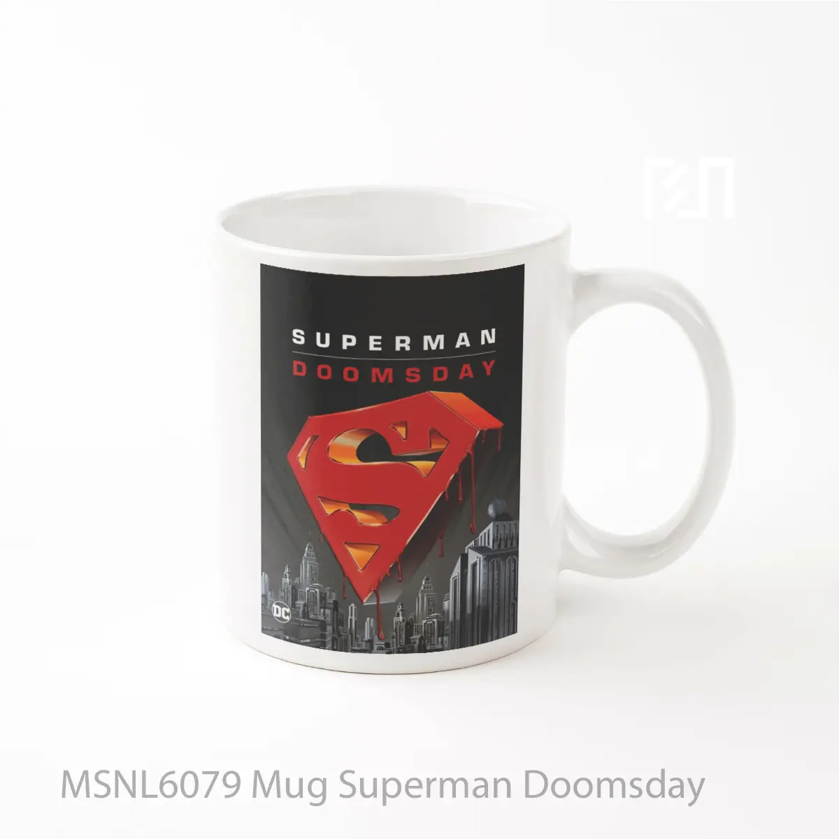 Mug Superman Doomsday Gelas Keramik Tema Film MSNL6079