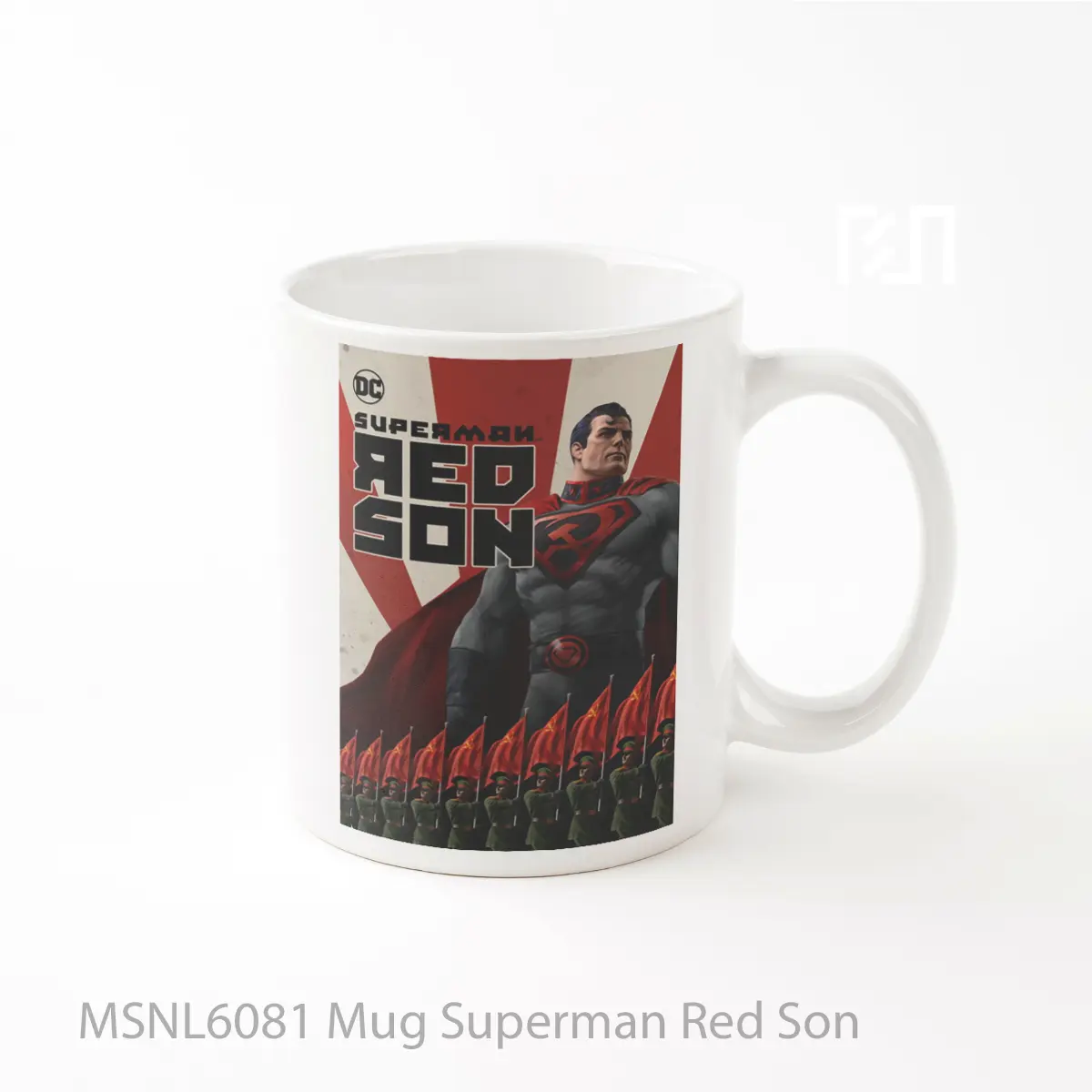 Mug Superman Red Son Gelas Keramik Tema Film MSNL6081