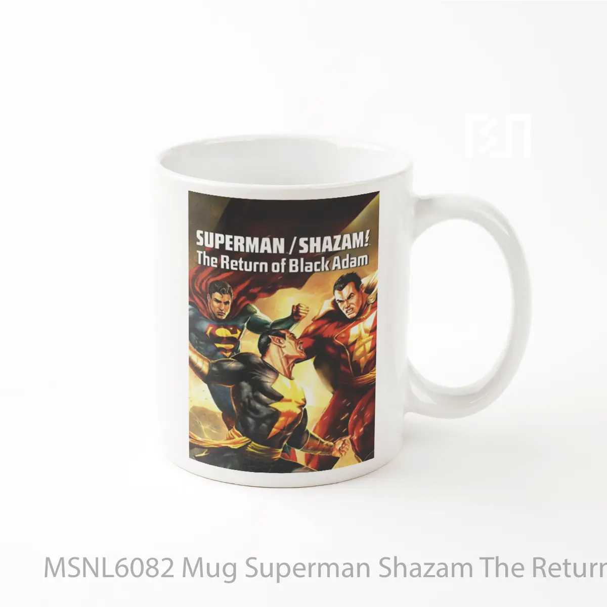 Mug Superman Shazam The Return Of Black Adam Gelas Keramik Tema Film MSNL6082