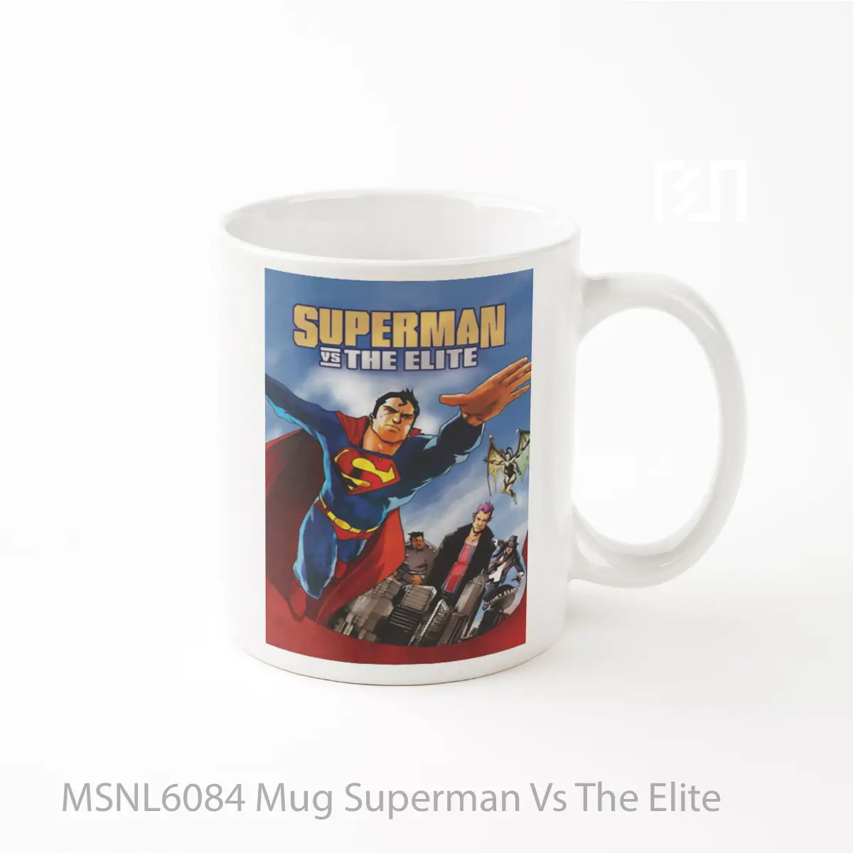 Mug Superman Vs The Elite Gelas Keramik Tema Film MSNL6084