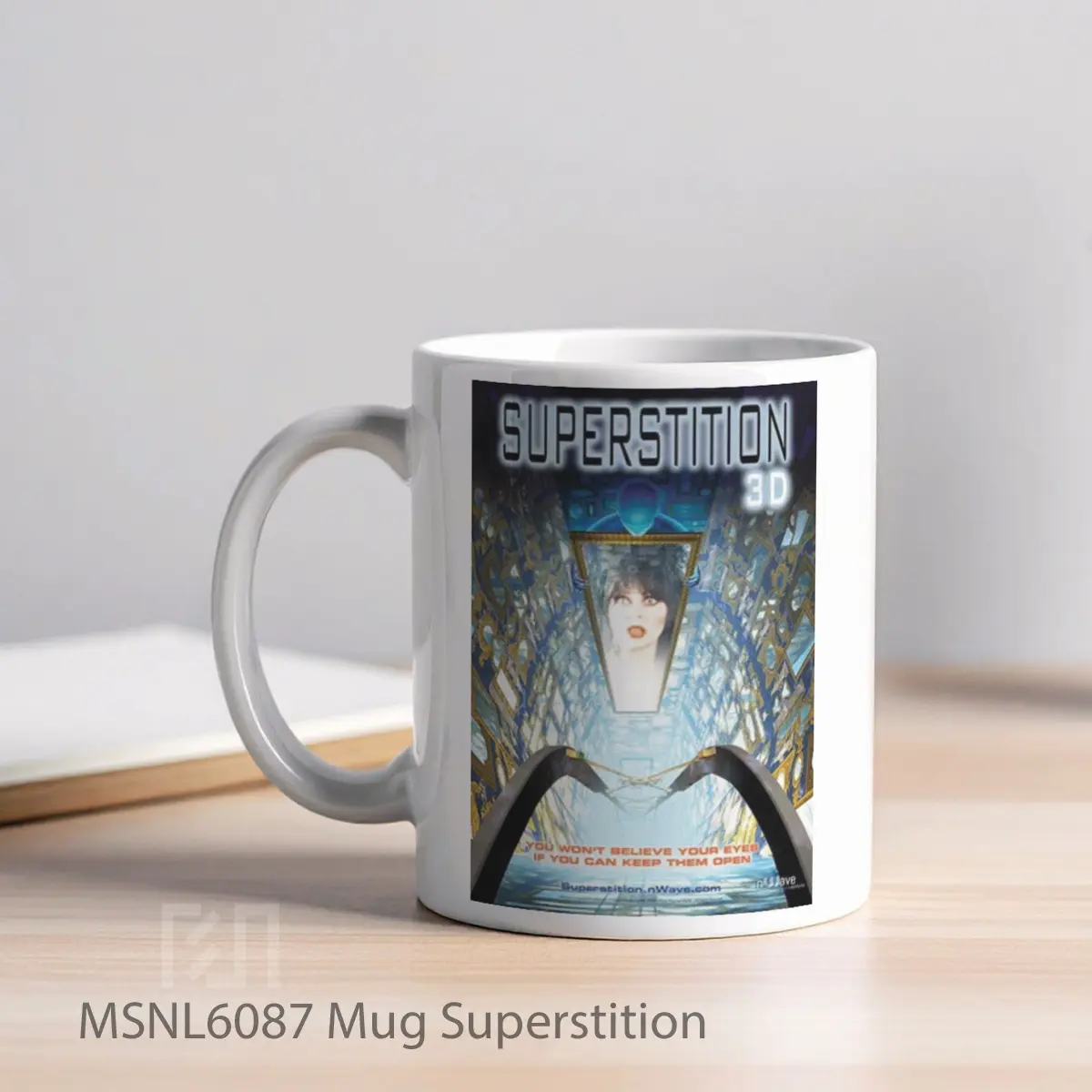 Mug Superstition Gelas Keramik Tema Film MSNL6087 - Tampak Kiri