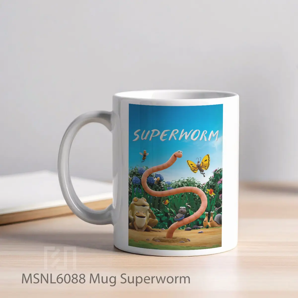 Mug Superworm Gelas Keramik Tema Film MSNL6088 - Tampak Kiri