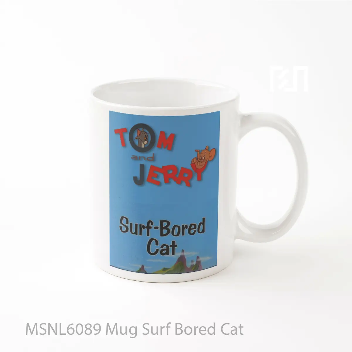 Mug Surf Bored Cat Gelas Keramik Tema Film MSNL6089