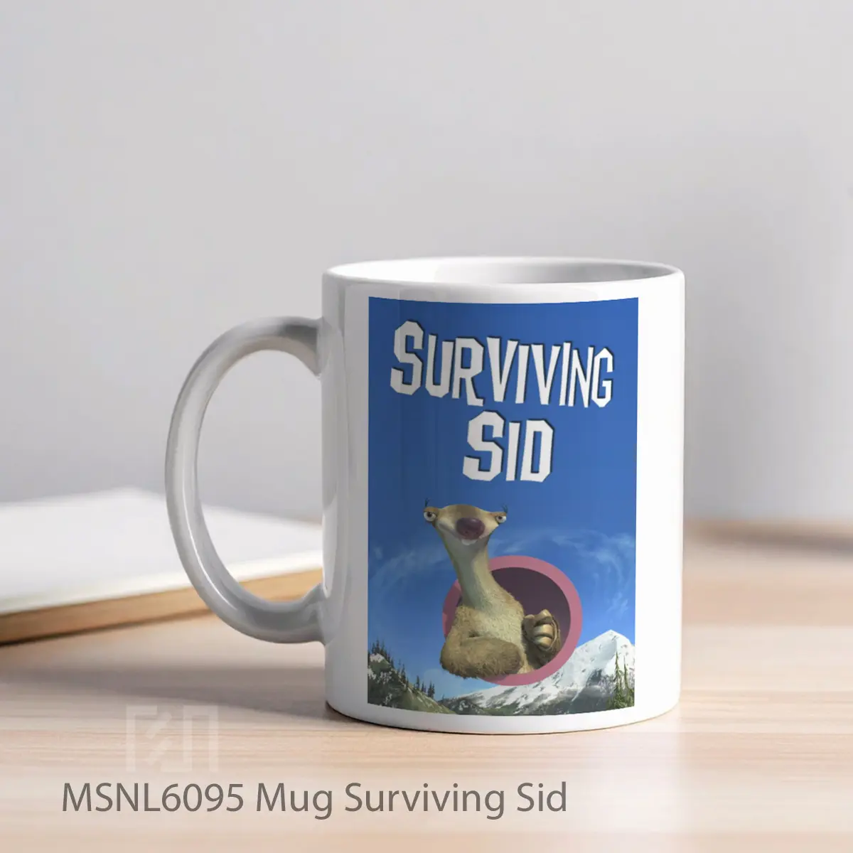 Mug Surviving Sid Gelas Keramik Tema Film MSNL6095 - Tampak Kiri