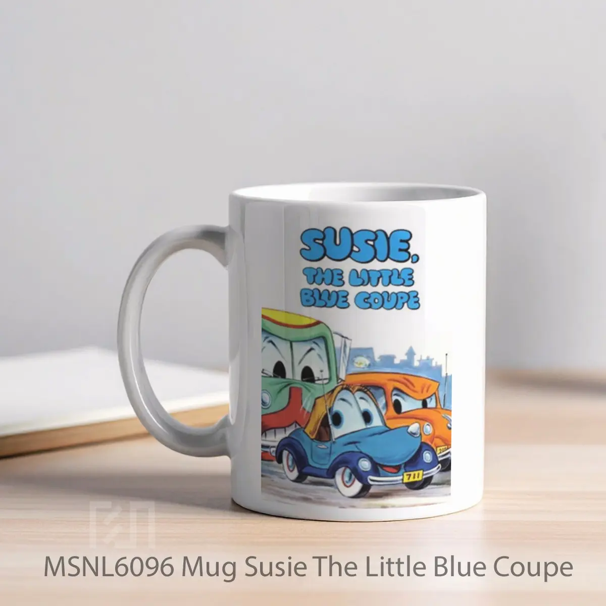 Mug Susie The Little Blue Coupe Gelas Keramik Tema Film MSNL6096 - Tampak Kiri