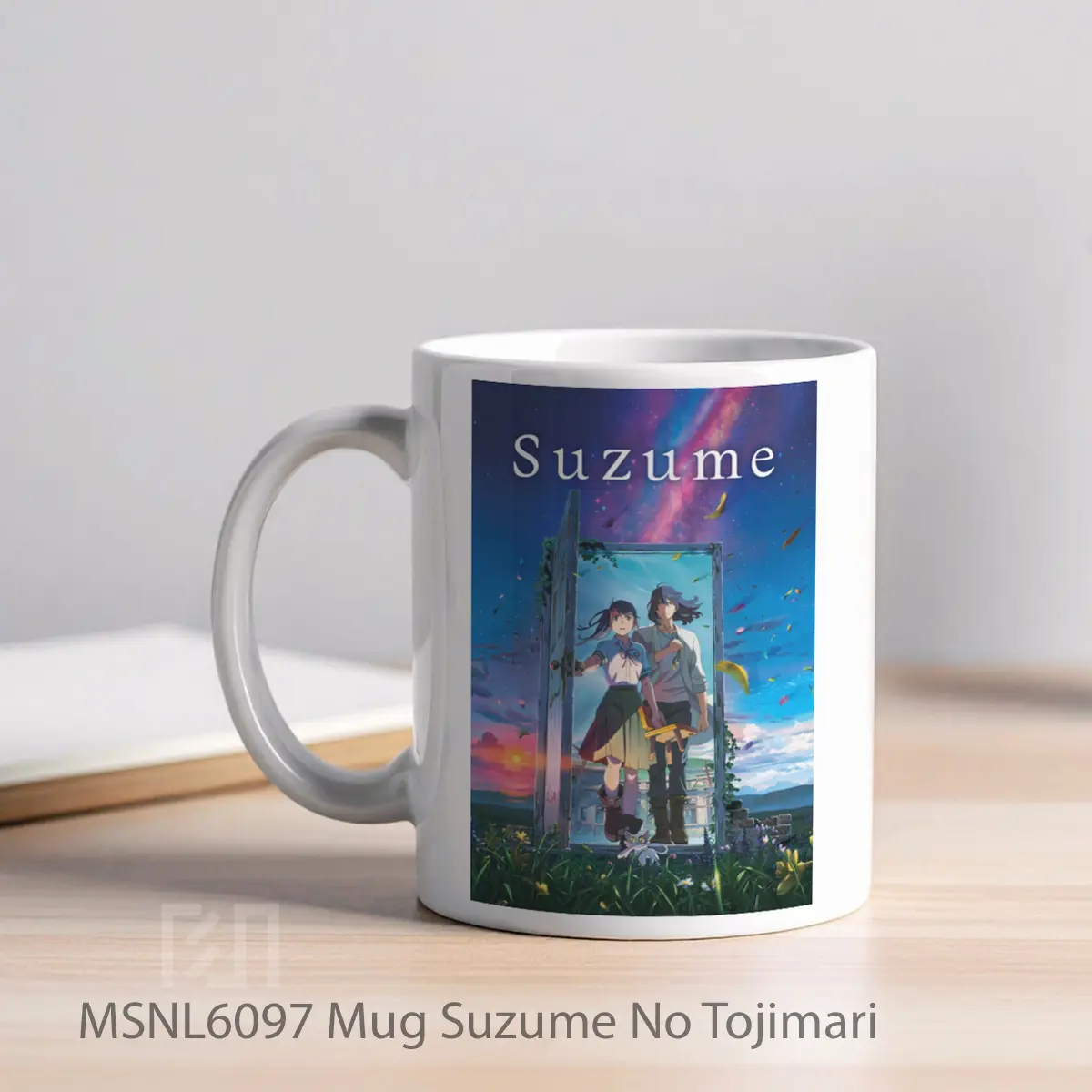 Mug Suzume No Tojimari Gelas Keramik Tema Film MSNL6097 - Tampak Kiri