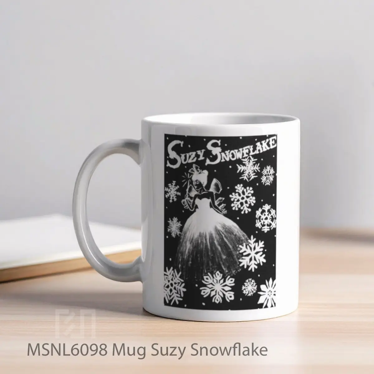 Mug Suzy Snowflake Gelas Keramik Tema Film MSNL6098 - Tampak Kiri