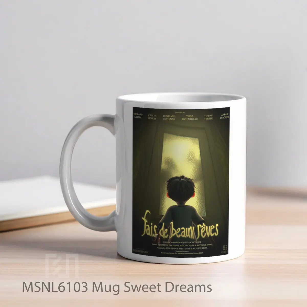 Mug Sweet Dreams Gelas Keramik Tema Film MSNL6103 - Tampak Kiri