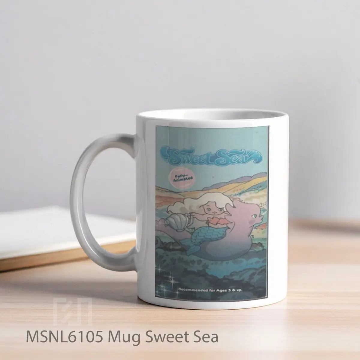 Mug Sweet Sea Gelas Keramik Tema Film MSNL6105 - Tampak Kiri