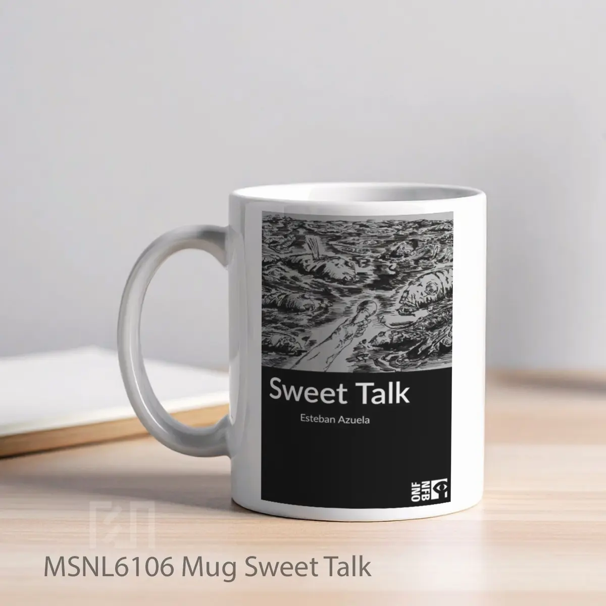 Mug Sweet Talk Gelas Keramik Tema Film MSNL6106 - Tampak Kiri