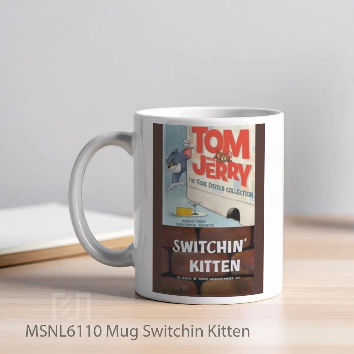 Mug Switchin Kitten Gelas Keramik Tema Film MSNL6110 - Tampak Kiri
