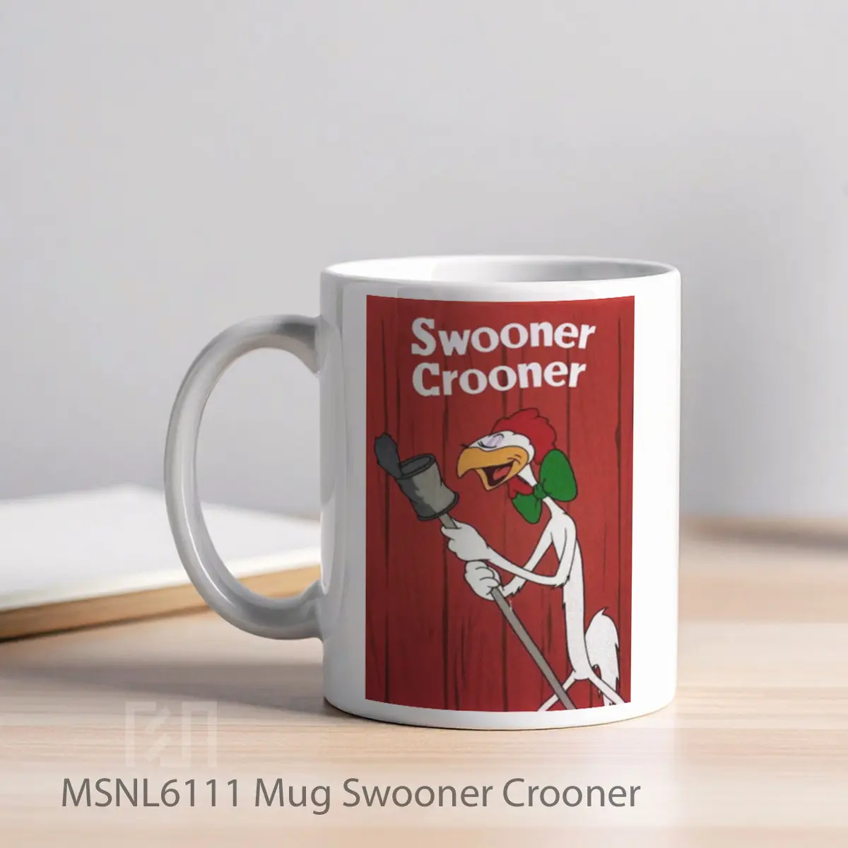Mug Swooner Crooner Gelas Keramik Tema Film MSNL6111 - Tampak Kiri