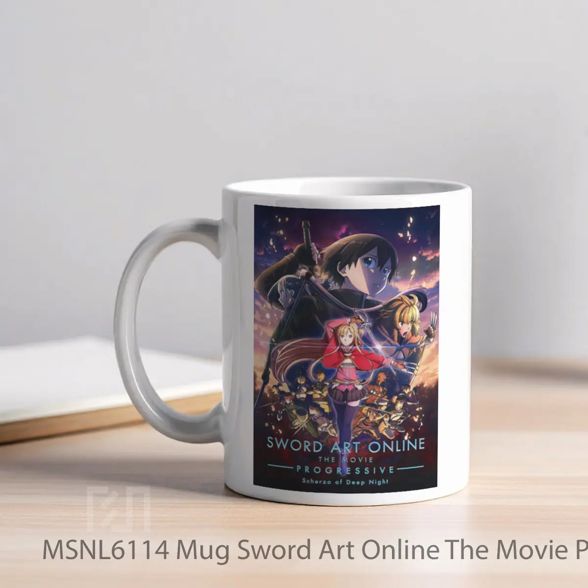 Mug Sword Art Online The Movie Progressive Scherzo Of Deep Night Gelas Keramik Tema Film MSNL6114 - Tampak Kiri