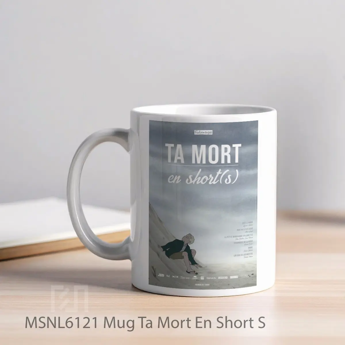 Mug Ta Mort En Short S Gelas Keramik Tema Film MSNL6121 - Tampak Kiri