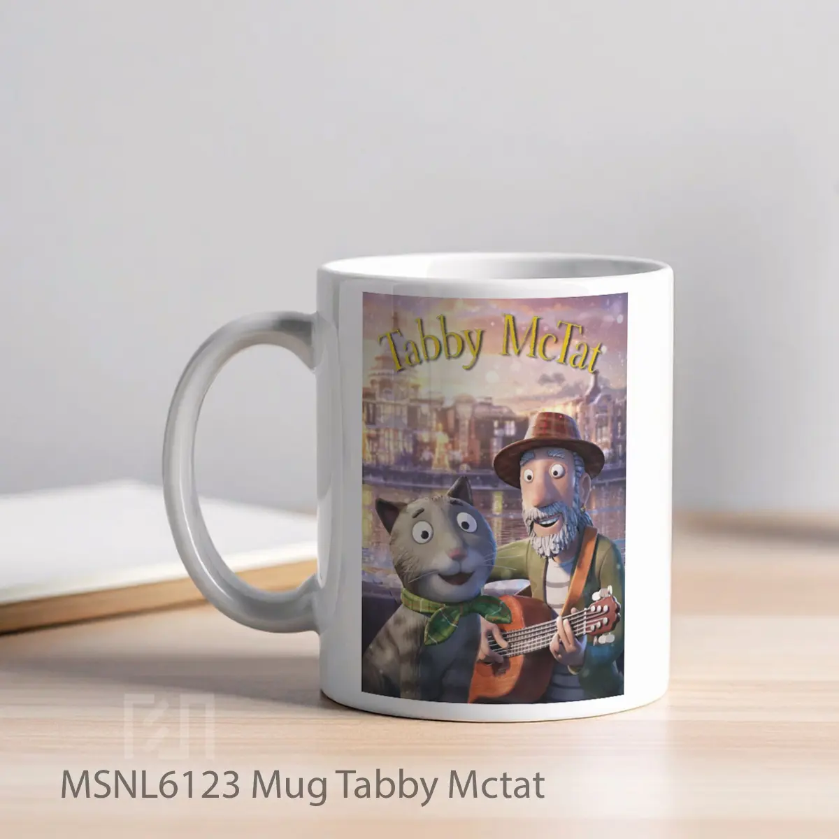 Mug Tabby Mctat Gelas Keramik Tema Film MSNL6123 - Tampak Kiri