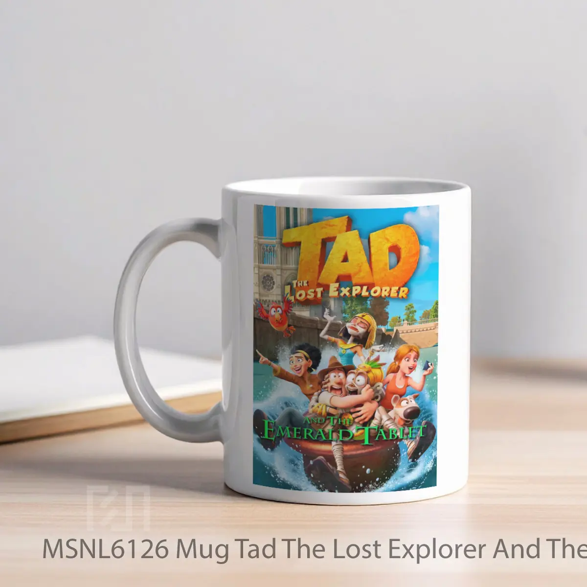 Mug Tad The Lost Explorer And The Emerald Tablet Gelas Keramik Tema Film MSNL6126 - Tampak Kiri