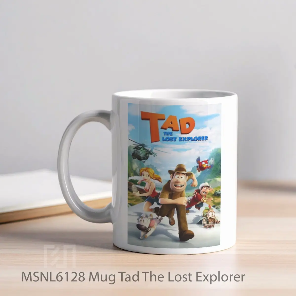 Mug Tad The Lost Explorer Gelas Keramik Tema Film MSNL6128 - Tampak Kiri