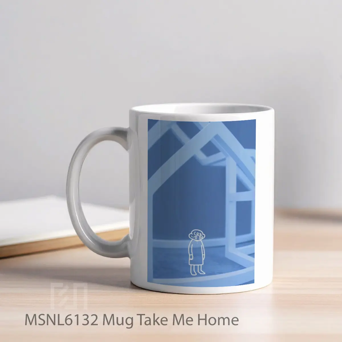 Mug Take Me Home Gelas Keramik Tema Film MSNL6132 - Tampak Kiri