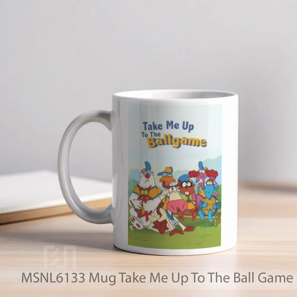 Mug Take Me Up To The Ball Game Gelas Keramik Tema Film MSNL6133 - Tampak Kiri
