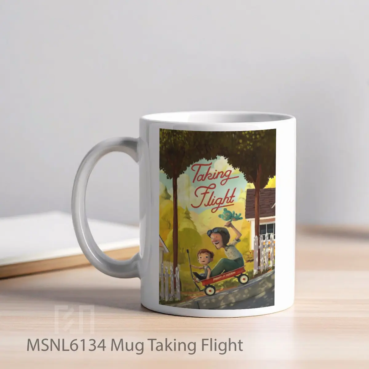 Mug Taking Flight Gelas Keramik Tema Film MSNL6134 - Tampak Kiri