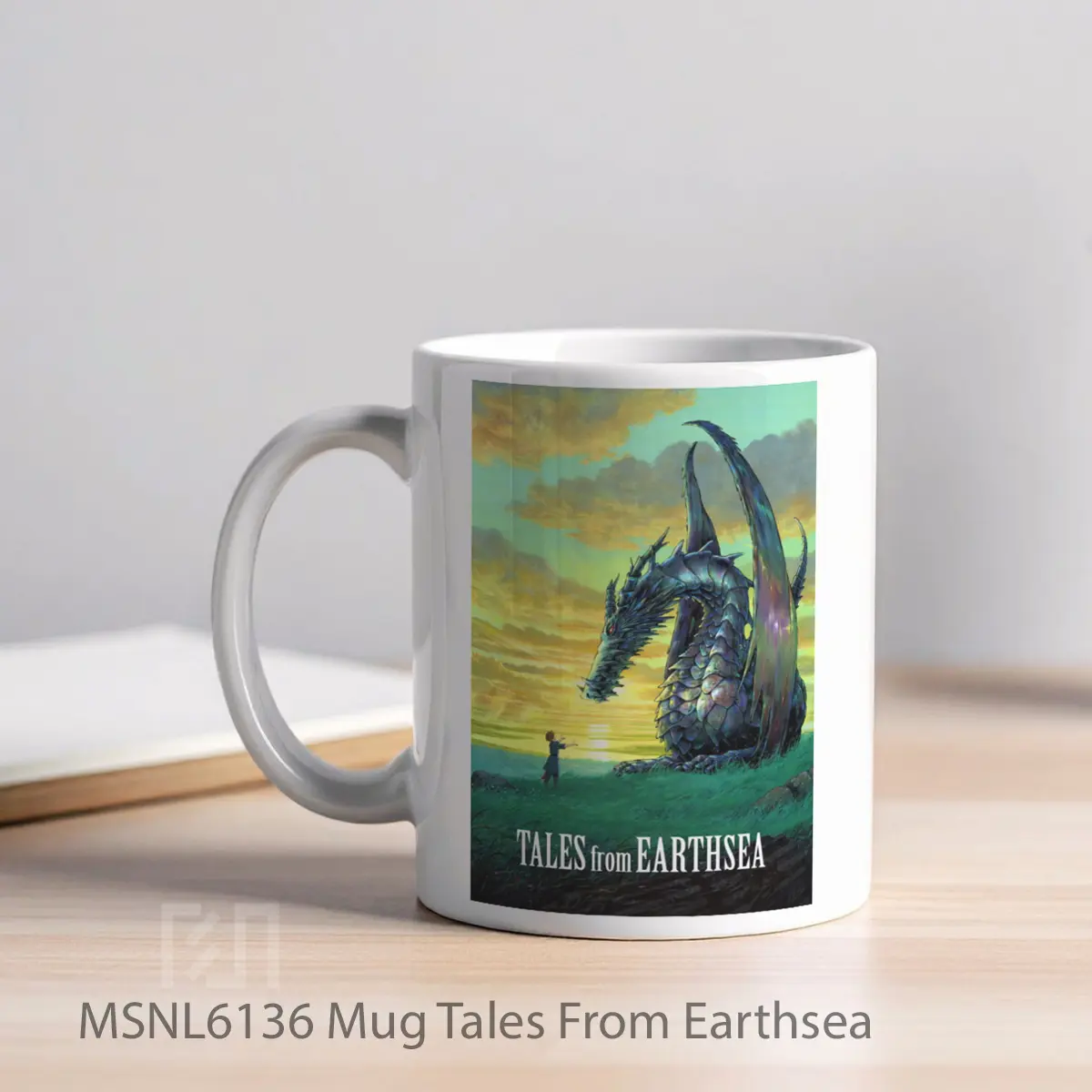 Mug Tales From Earthsea Gelas Keramik Tema Film MSNL6136 - Tampak Kiri