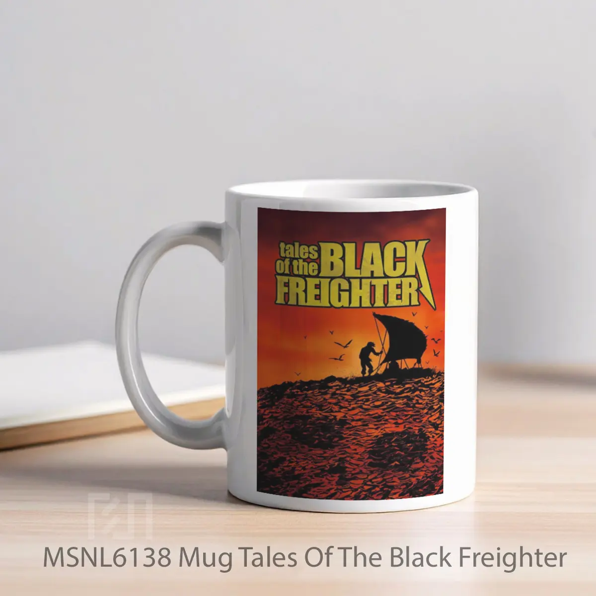 Mug Tales Of The Black Freighter Gelas Keramik Tema Film MSNL6138 - Tampak Kiri