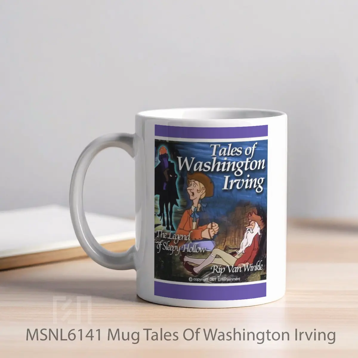 Mug Tales Of Washington Irving Gelas Keramik Tema Film MSNL6141 - Tampak Kiri